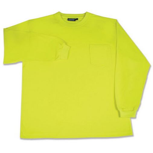 Custom Printed ERB Long Sleeve Safety Pocket T-shirt - 9602